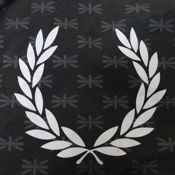 Fred Perry Tote Bag Black Laurel Wreath Logo Carryall Shopper Crossbody Nylon - Picture 4 of 11